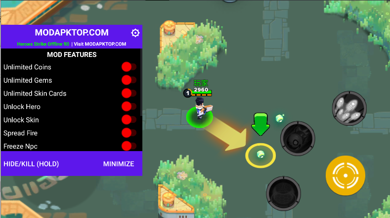 英雄惩戒游戏辅助菜单版(Heroes Strike Offline)