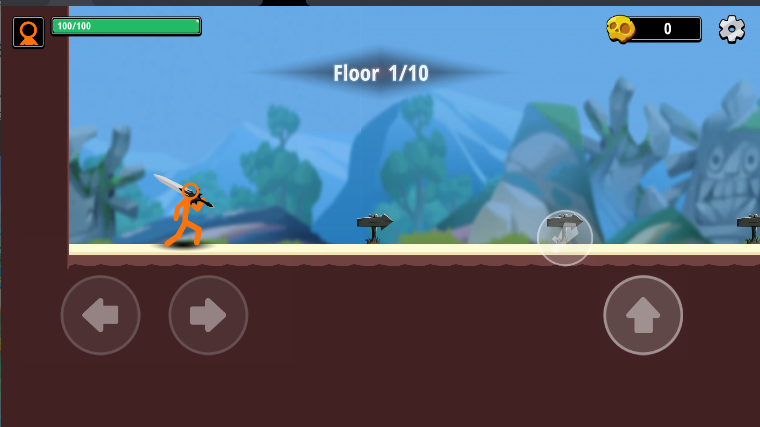 火柴人格斗武器大师破解版免广告(Stickman Fight)