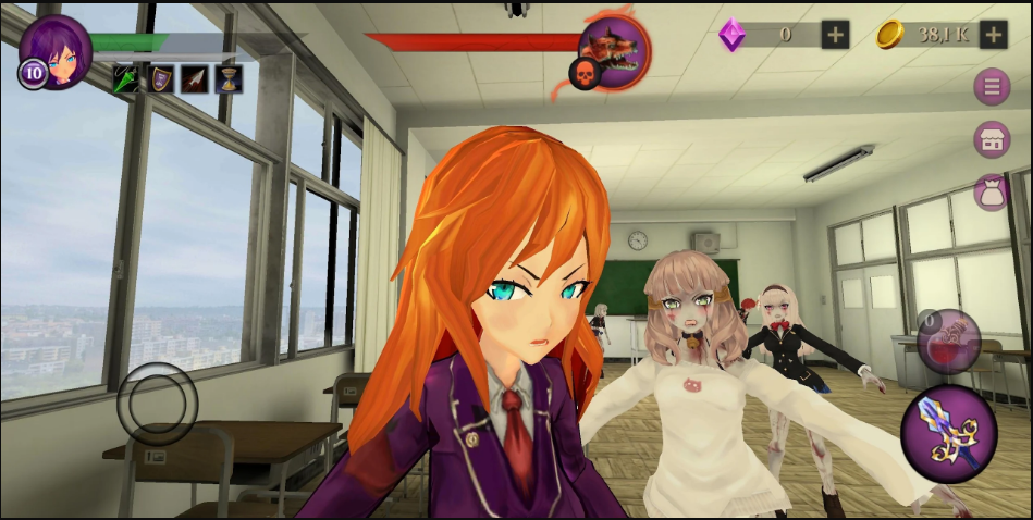 动漫高中僵尸模拟器最新版(Anime High School Zombie)