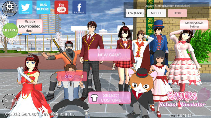 樱花校园模拟器英文版无广告版本(SAKURA SchoolSimulator)