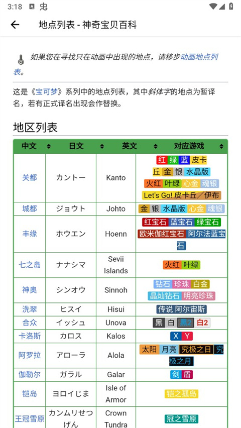 神奇宝贝图鉴大全官方app