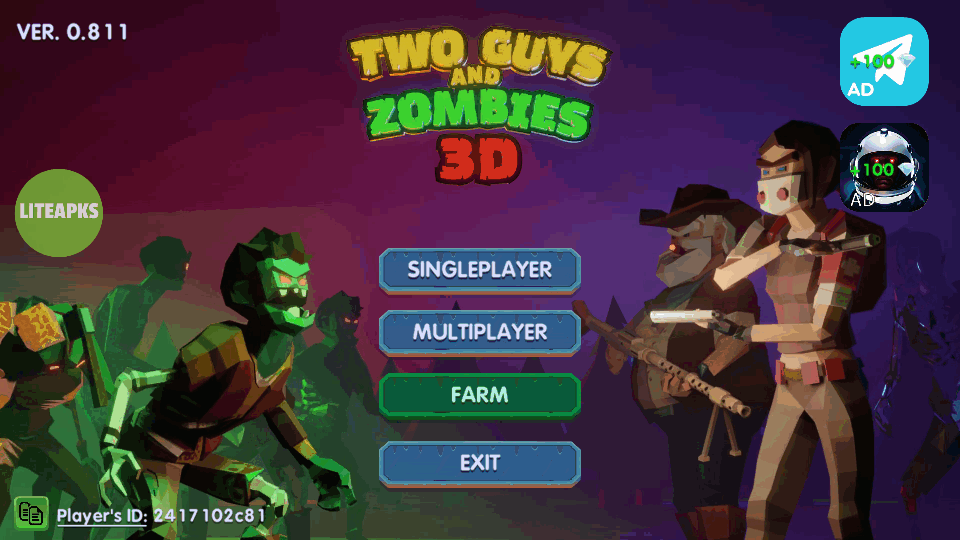 两个家伙和僵尸破解版无限钻石无限金币(Two Guys And Zombies 3D)v0.818(3)