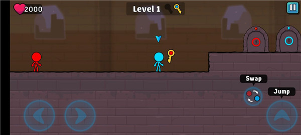 红蓝火柴人2无限皮肤无敌版(Red & Blue Stickman 2)