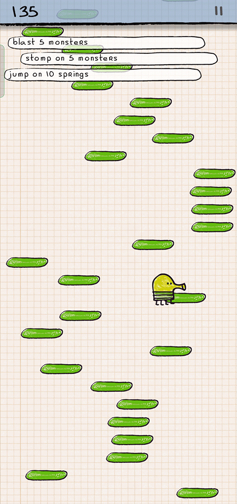 涂鸦跳跃(doodle jump)全解锁版