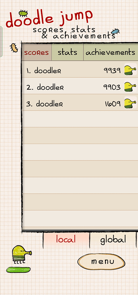 涂鸦跳跃(doodle jump)全解锁版