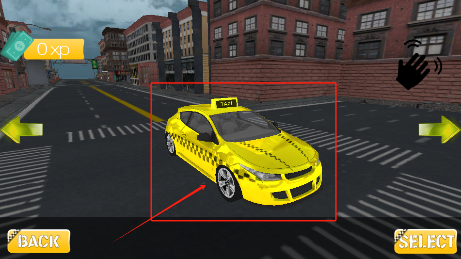 现代城市出租车