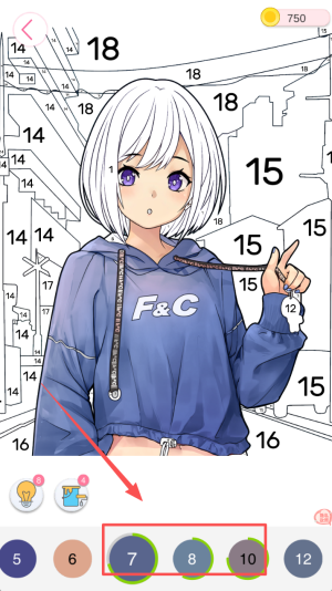 橘玥数字趣味填色