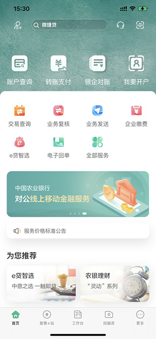 农行企业掌银苹果版(1)