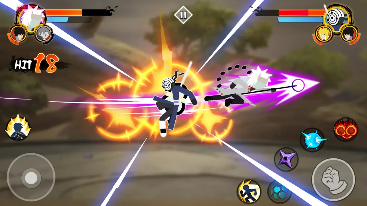 火柴人忍者3v3竞技场(火柴人忍者格斗游戏)v7.3(4)