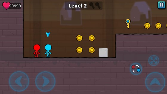 红蓝火柴人2无限皮肤无敌版(Red & Blue Stickman 2)v2.2.7(2)
