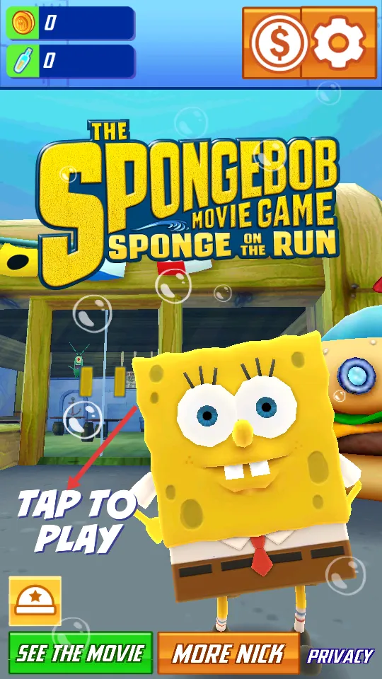 海绵宝宝跑跑海绵