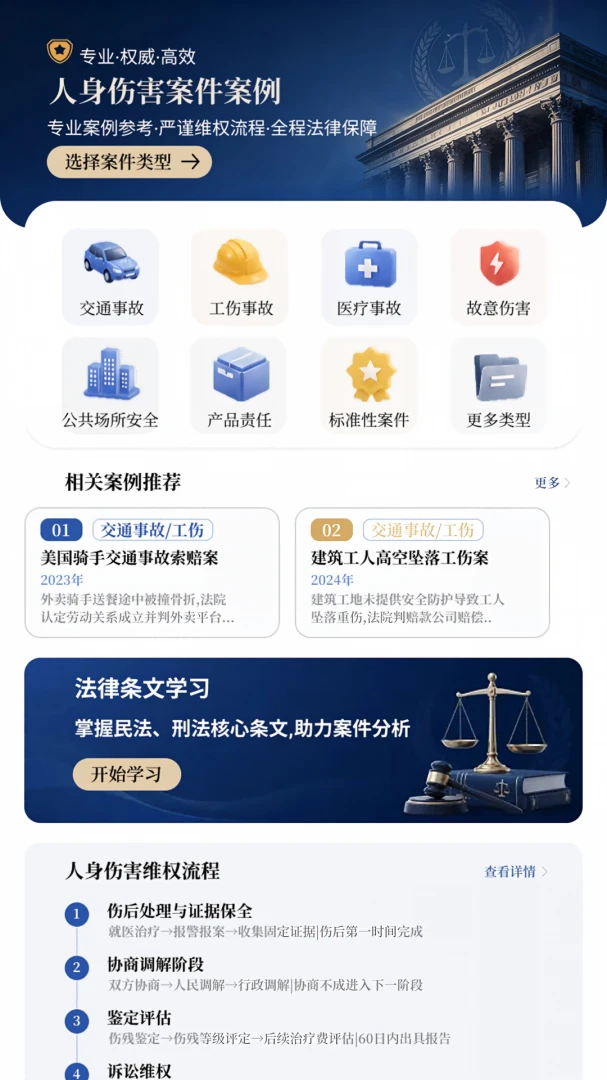 人身伤害案件案例最新安卓版v1.0(3)